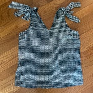 Gap V-neck Shoulder Tie Detail Top